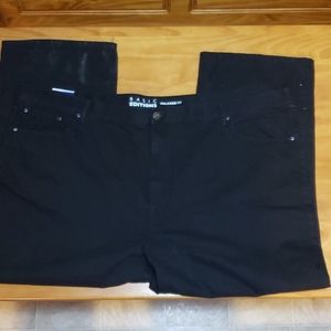 Men's Black Jeans; 52x29; Relaxed Fit; 100% Cotton